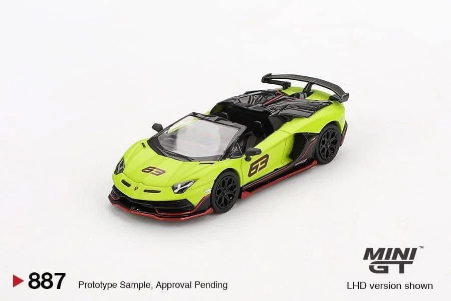 Mini GT Lamborghini Aventador SVJ 63 Roadster #887