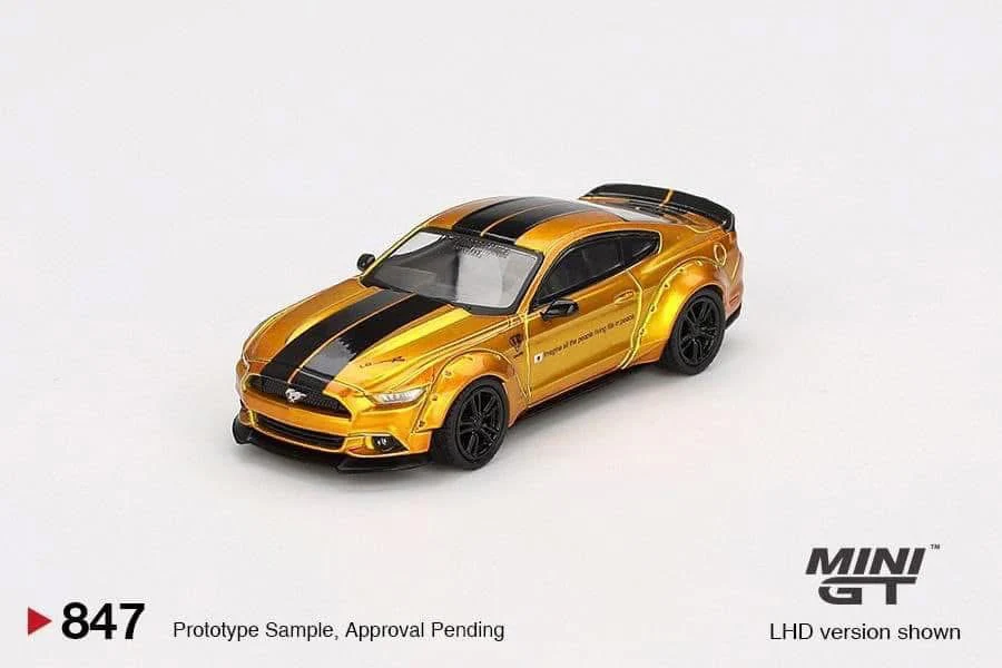 Mini GT LB Works Ford Mustang Gold #847