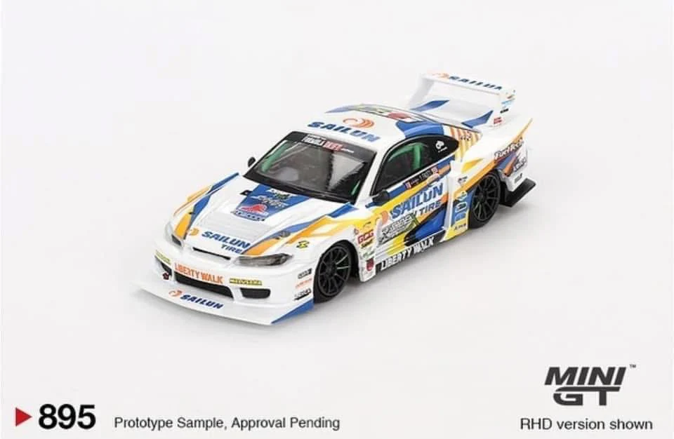 Mini GT Nissan Silvia S15 LB Super Silhouette Formula Drift #895