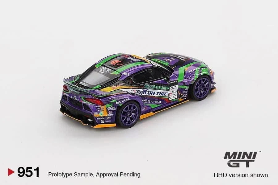 Mini GT Toyota GR Supra KUHL 2021 D1Gp Evangelion Racing #951 - Image 3