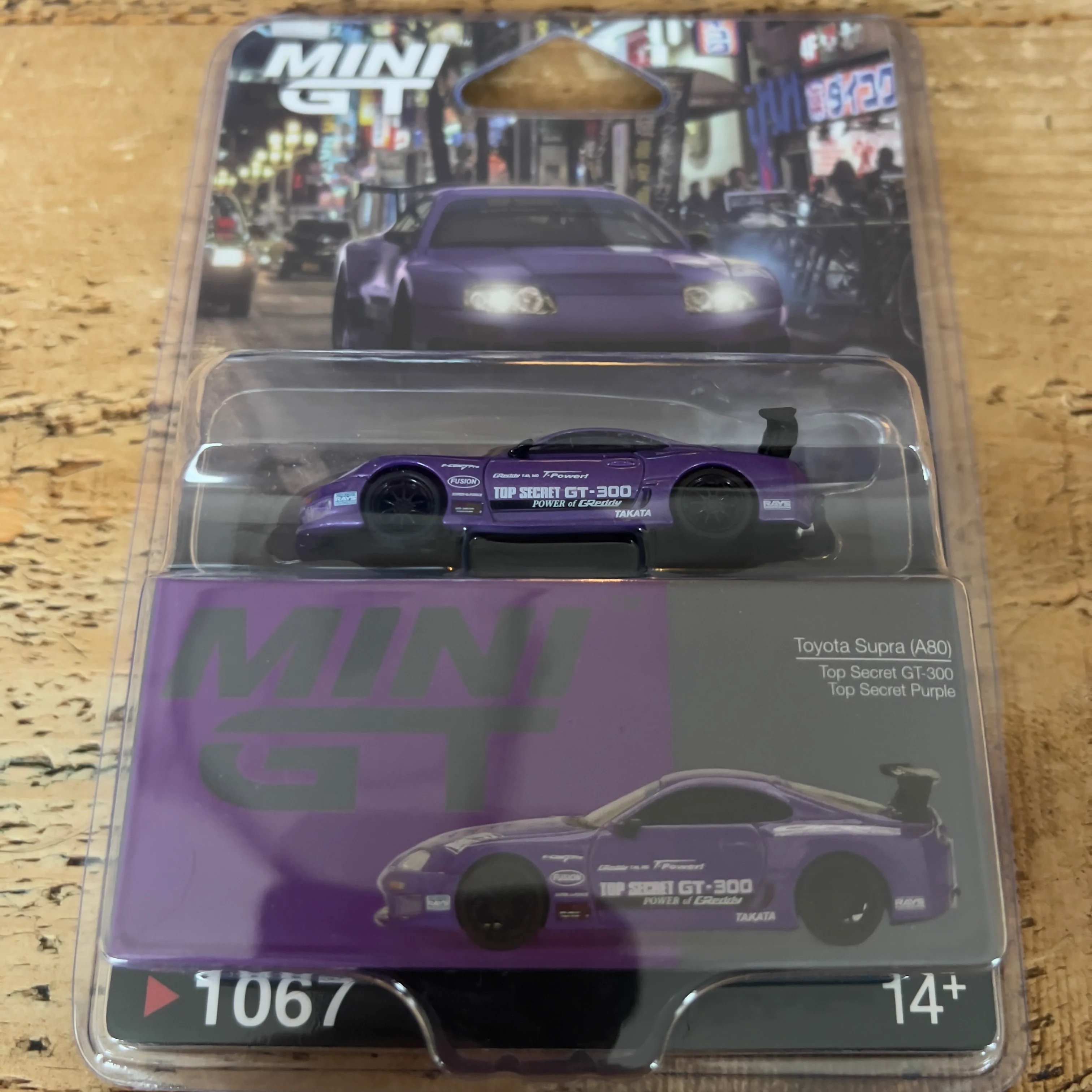 Mini GT Toyota Supra A80 Top Secret GT300 #1067 Blister