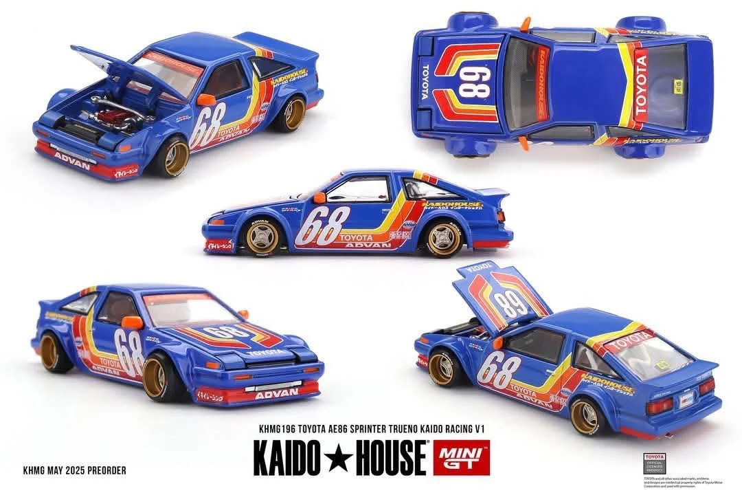 Mini GT x Kaido House Toyota AE86 Sprinter Trueno Kaido Racing V1 #196