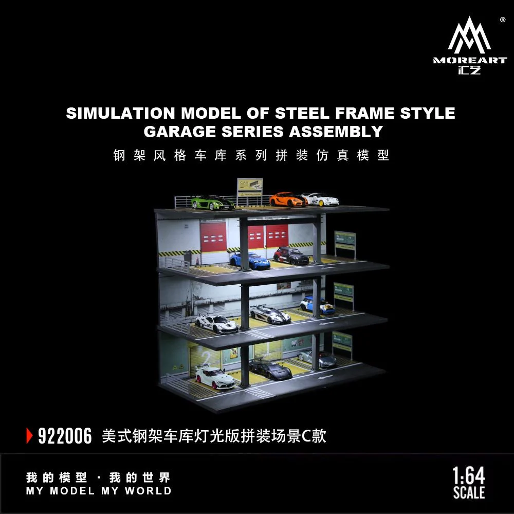 More Art Diorama American Steel Frame Garage