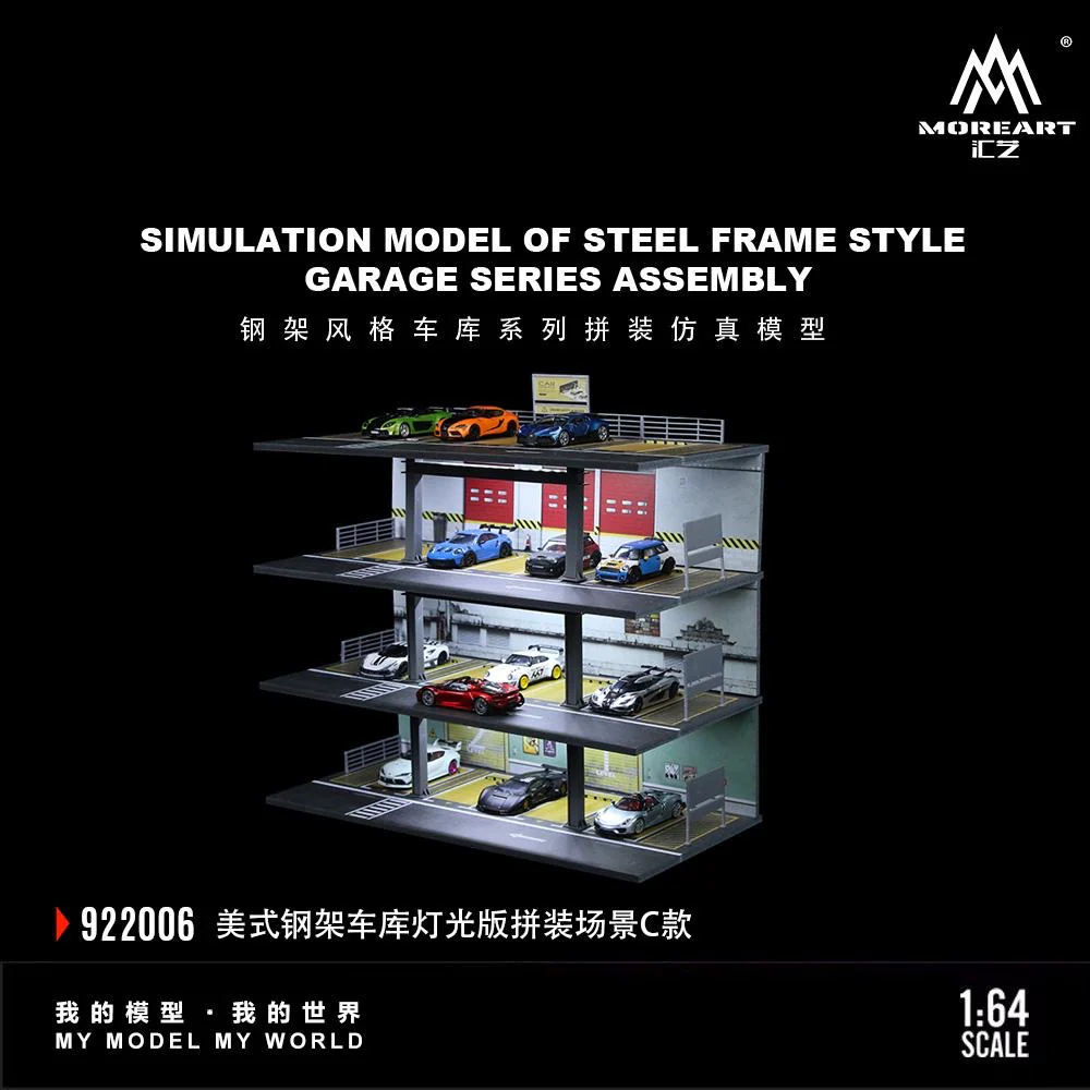 More Art Diorama American Steel Frame Garage - Image 3