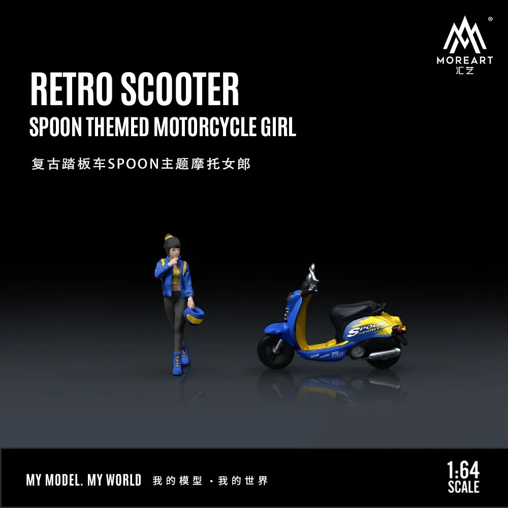 More Art Spoon Sports Retro Scooter & Figure - Image 3