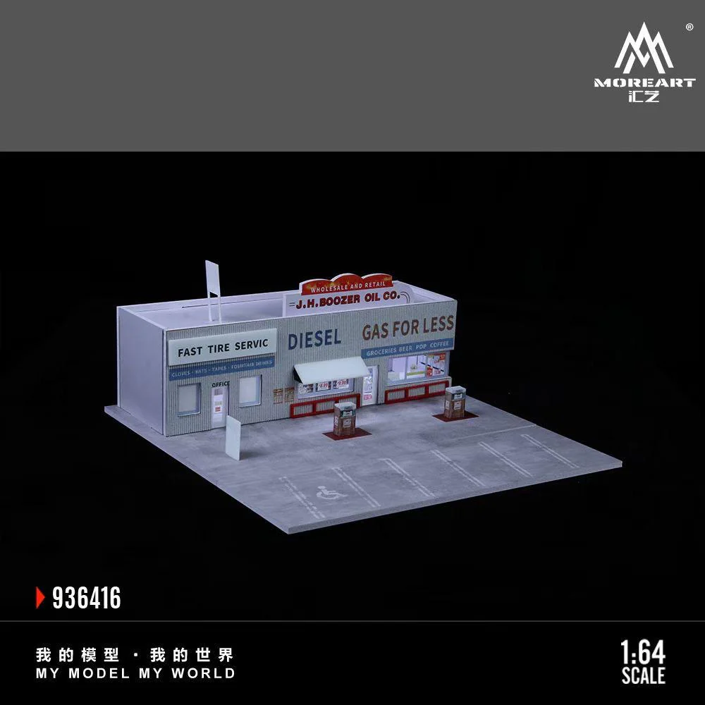 MoreArt Diorama American Gas Station - Image 2