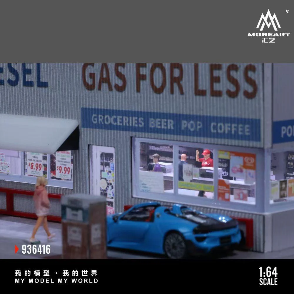 MoreArt Diorama American Gas Station - Image 5