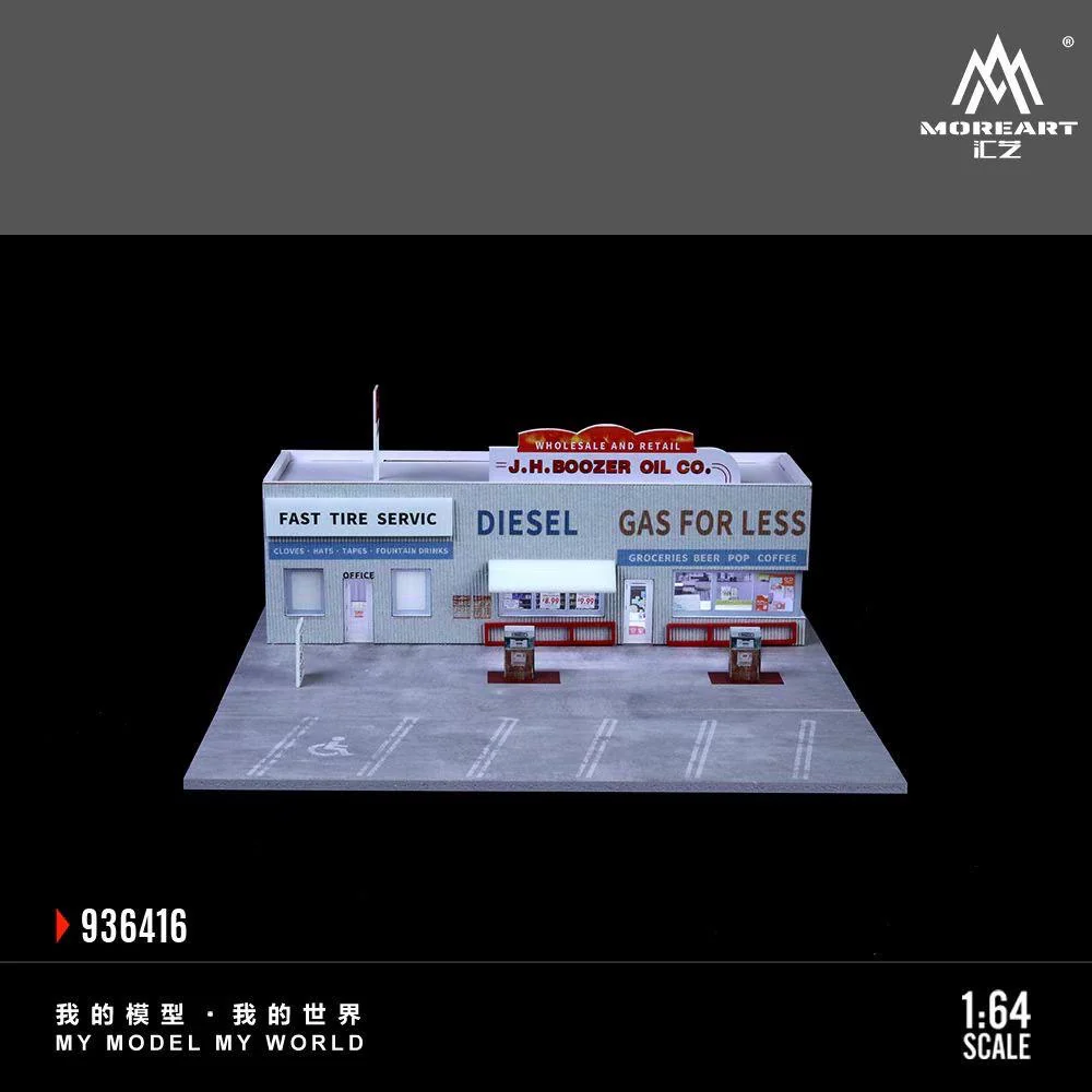 MoreArt Diorama American Gas Station - Image 7