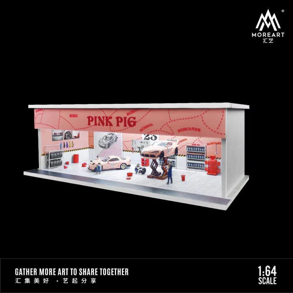 MoreArt Diorama Pink Pig Garage - Image 3