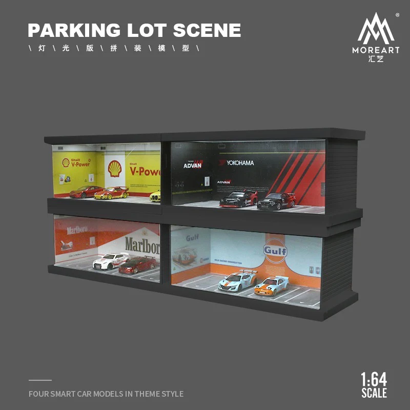 MoreArt Diorama Shell Parking Lot Scene - Image 4