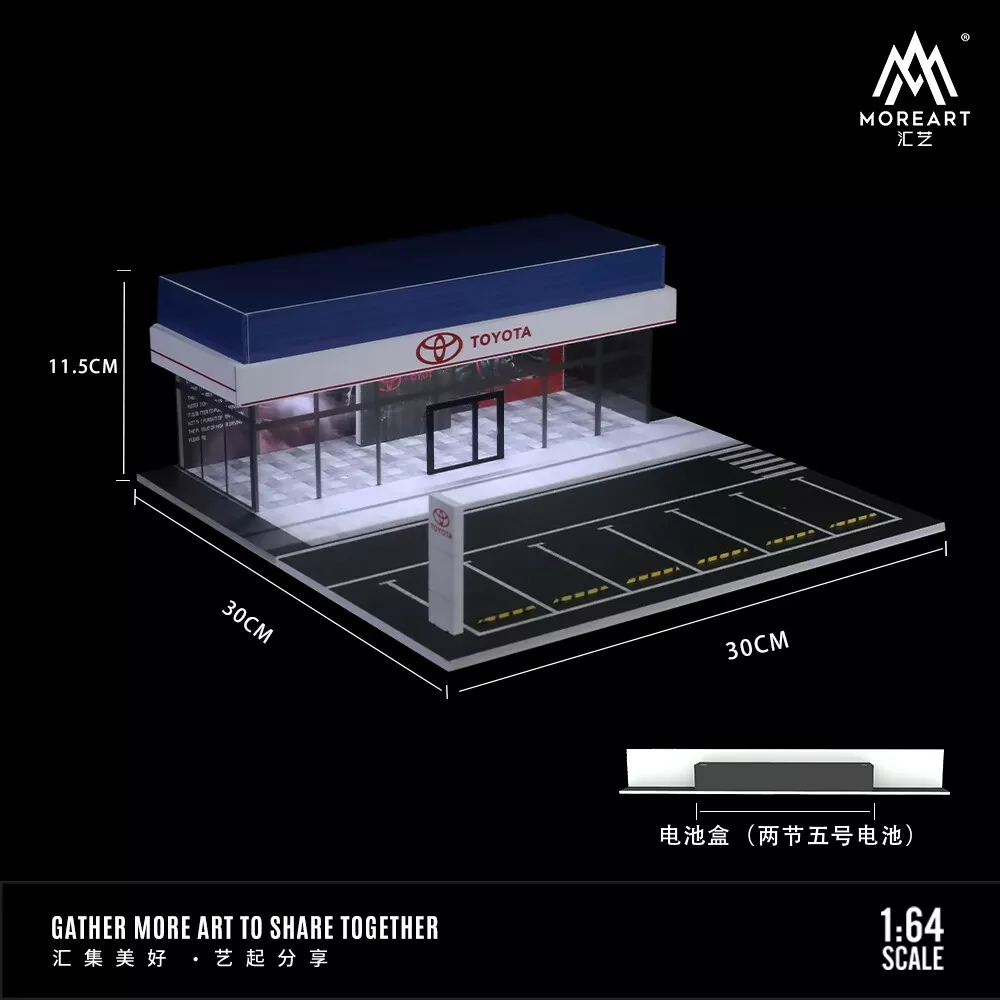 MoreArt Diorama Toyota Dealership Showroom - Image 3