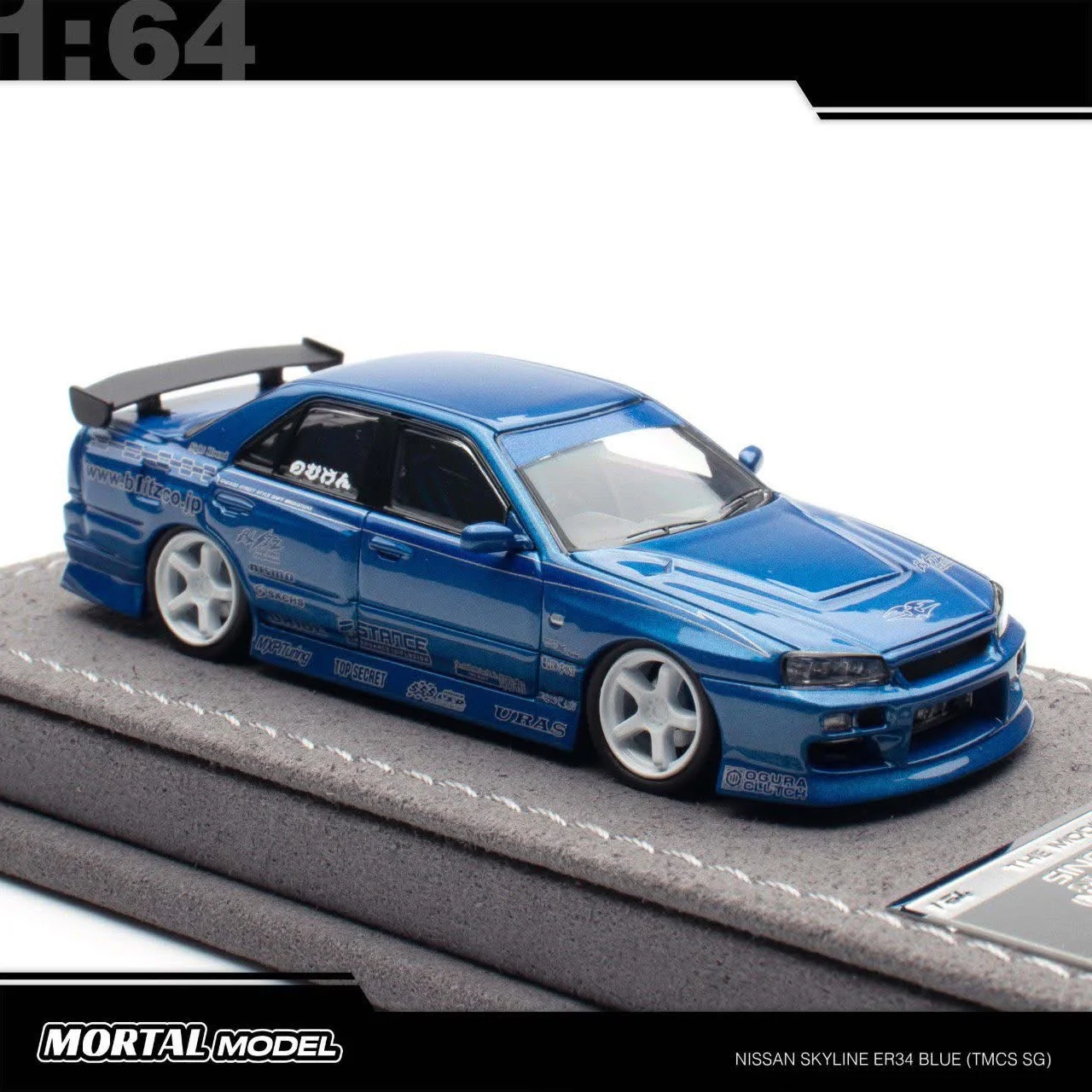 Mortal Model Singapore Event Exclusive Nissan Skyline ER34 Urus Pearl Blue - Image 2
