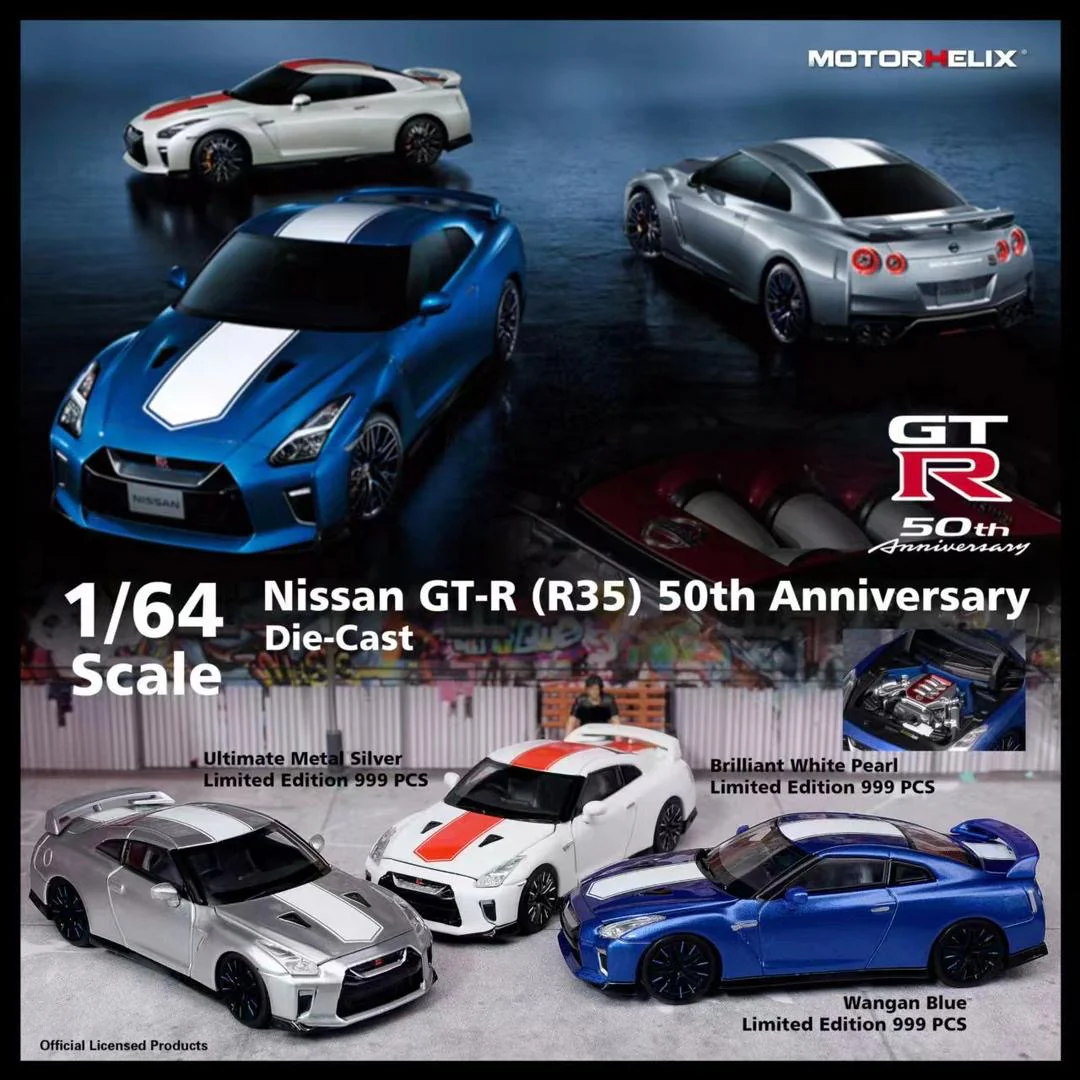 Motor Helix Nissan R35 GTR Ultimate Metal Silver