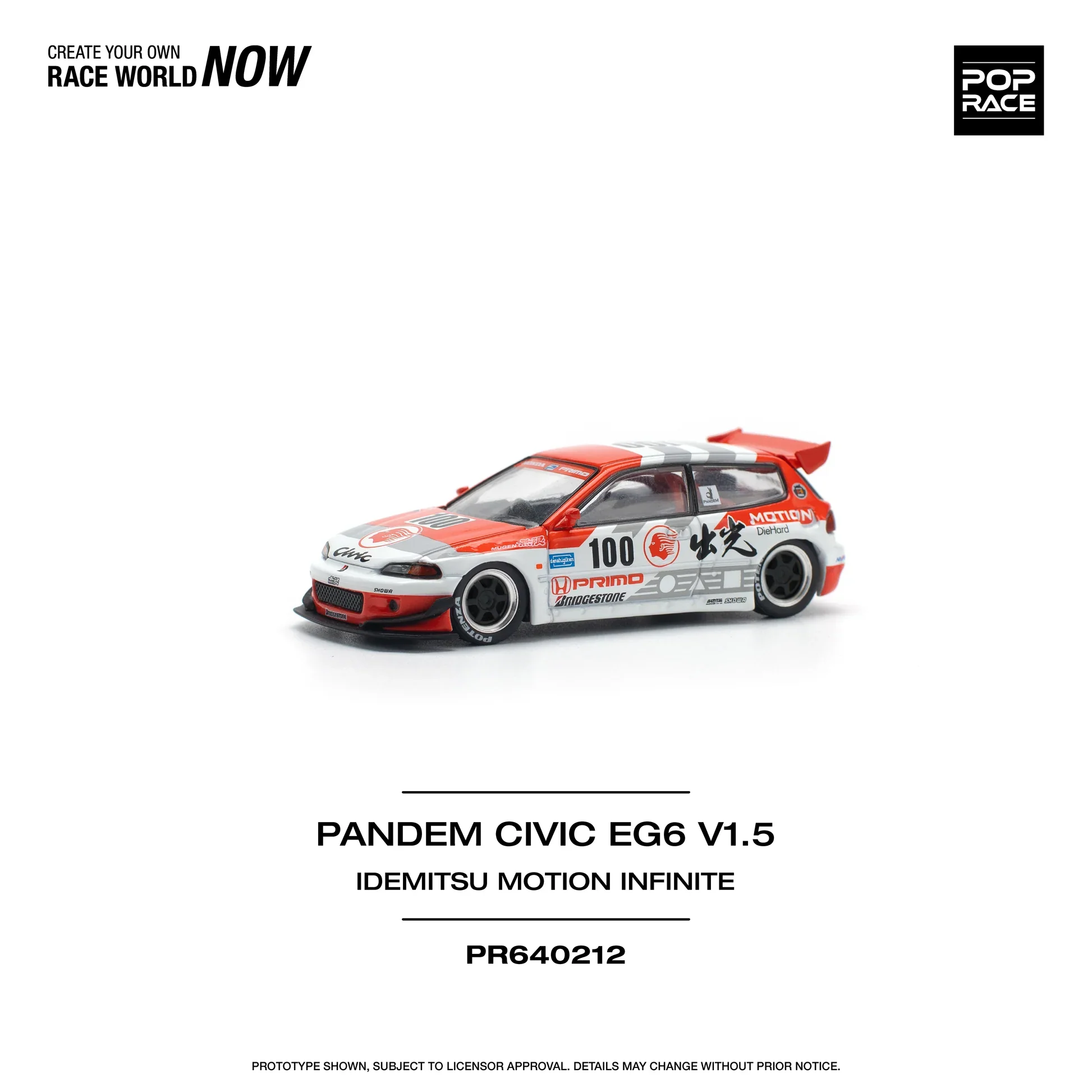 Pop Race Honda Civic EG6 Pandem - Image 2