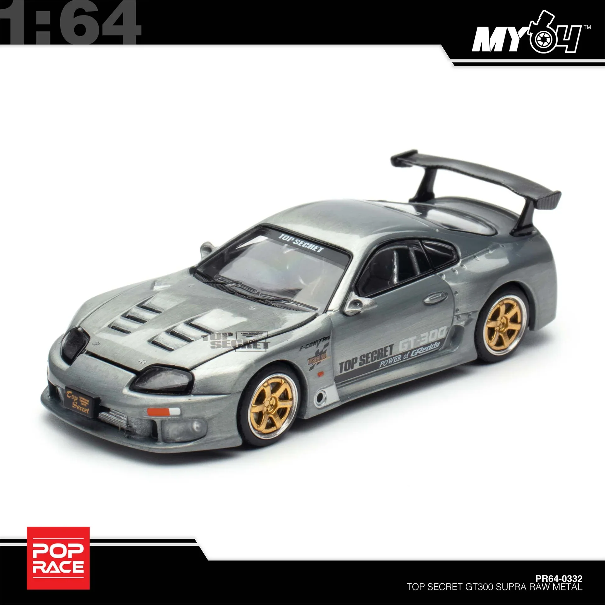 Pop Race Hong Kong Toy Car Salon Event Exclusive Top Secret GT300 Toyota Supra - Image 2