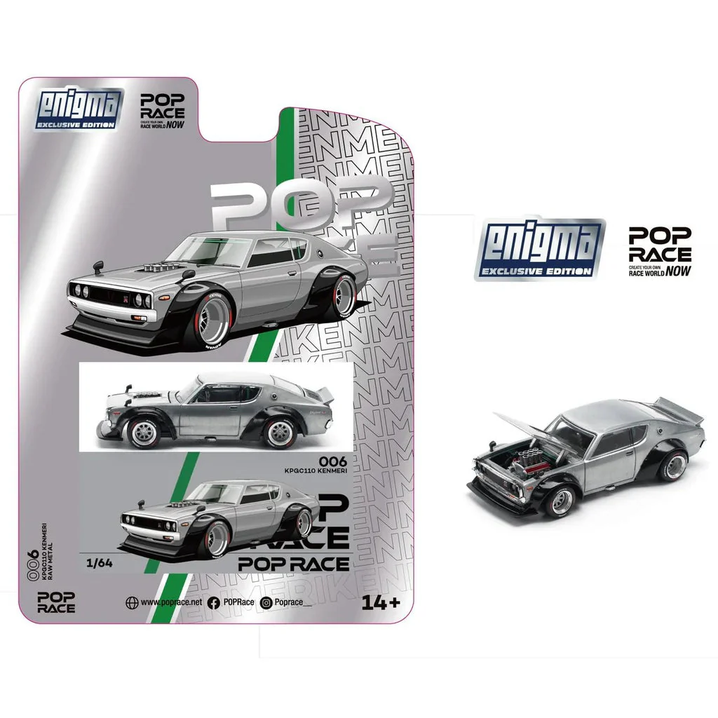 Pop Race Nissan Skyline Kenmeri KPGC110 Enigma Exclusive