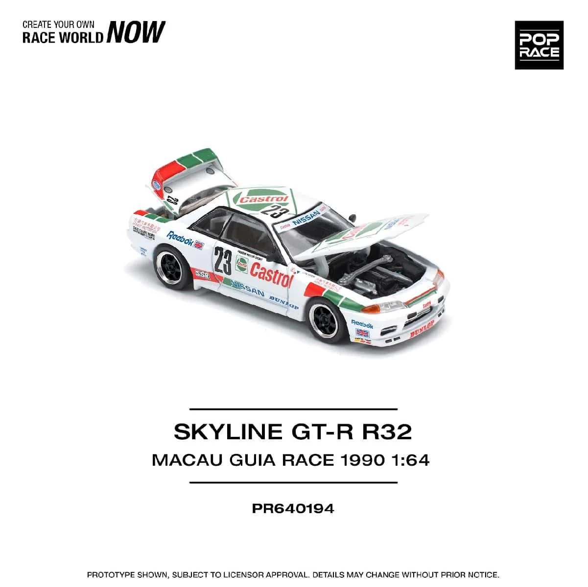 Pop Race Nissan Skyline R32 GTR Macau Guia Race 1990