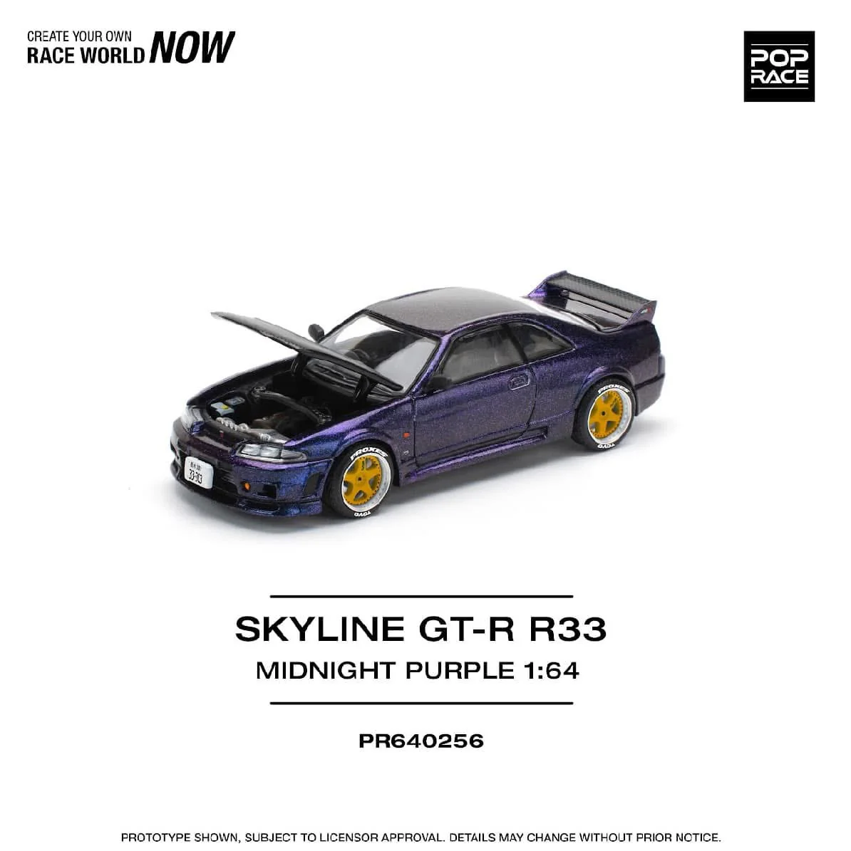 Pop Race Nissan Skyline R33 GTR Midnight Purple