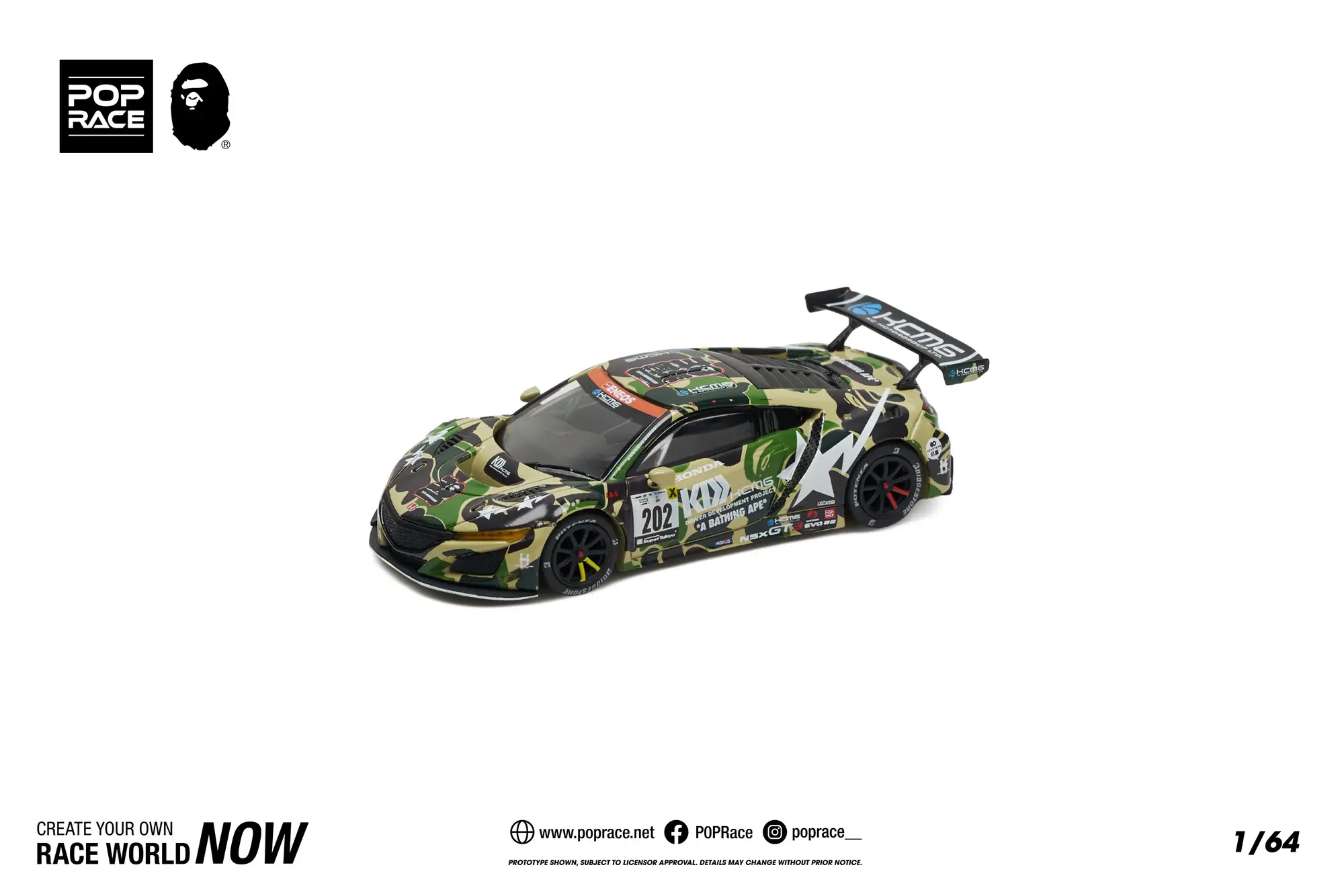 Pop Race x Bape Honda NSX GT3 Evo 22 - Image 2