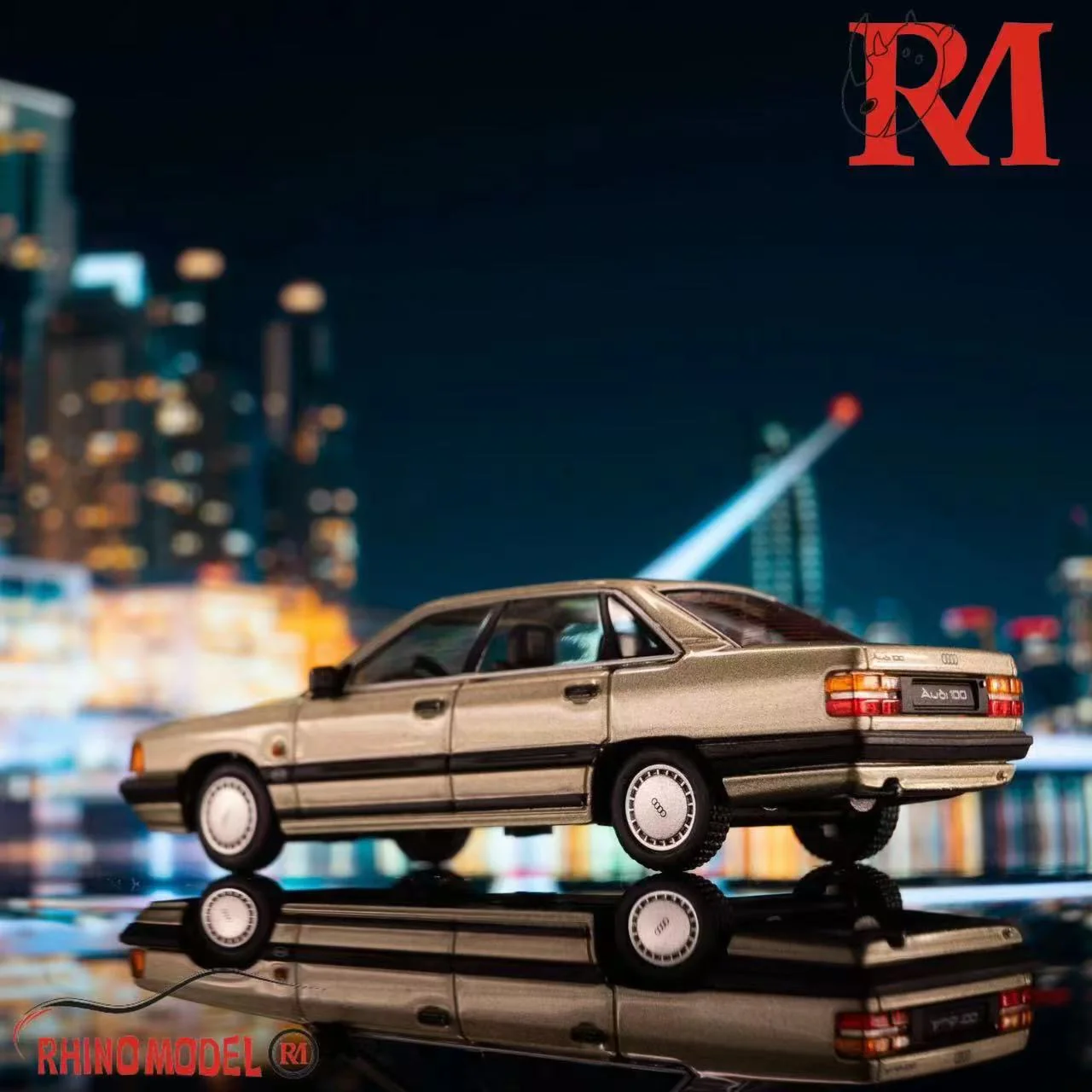 Rhino Model Audi 100 Ice Blue - Image 3