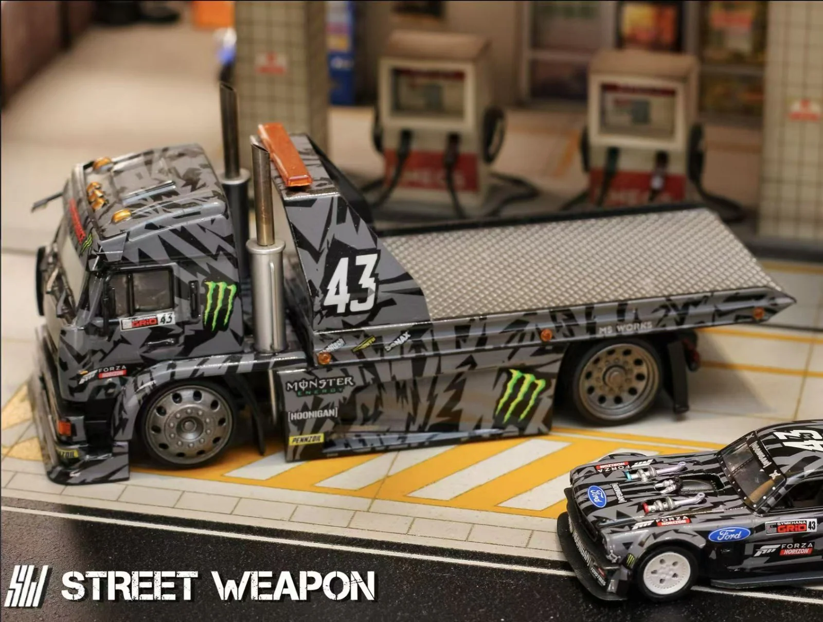 Street Warrior Ken Block Kamaz Flatbed Truck - Image 3