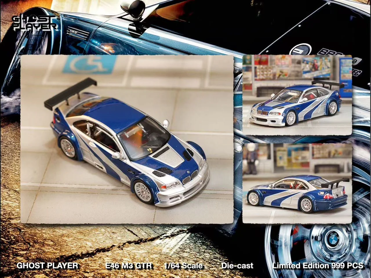 Street Weapon x Ghost Player BMW M3 E46 GTR NFS Most Wanted