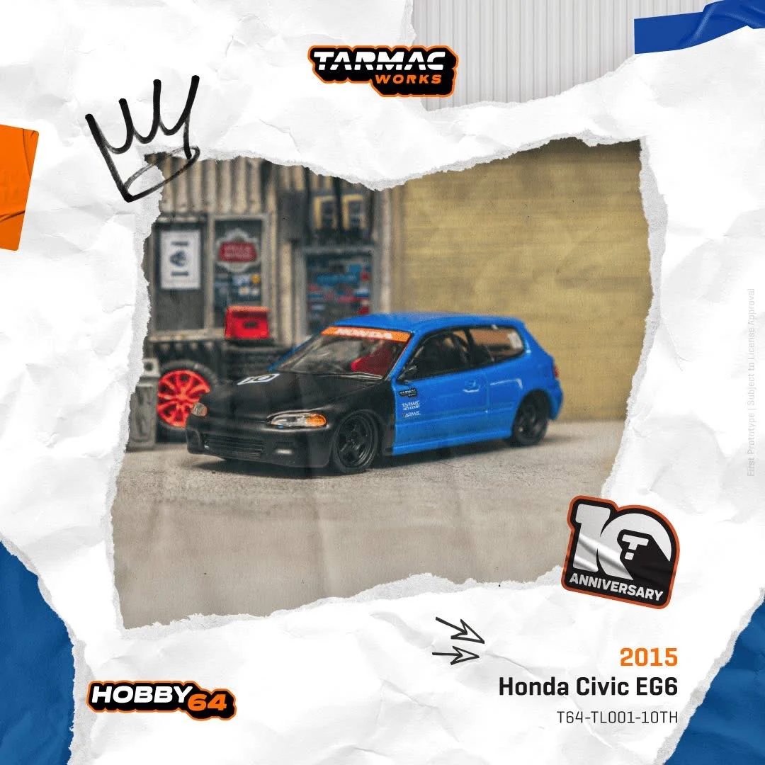 Tarmac Works 10TH Anniversary Honda Civic EG6