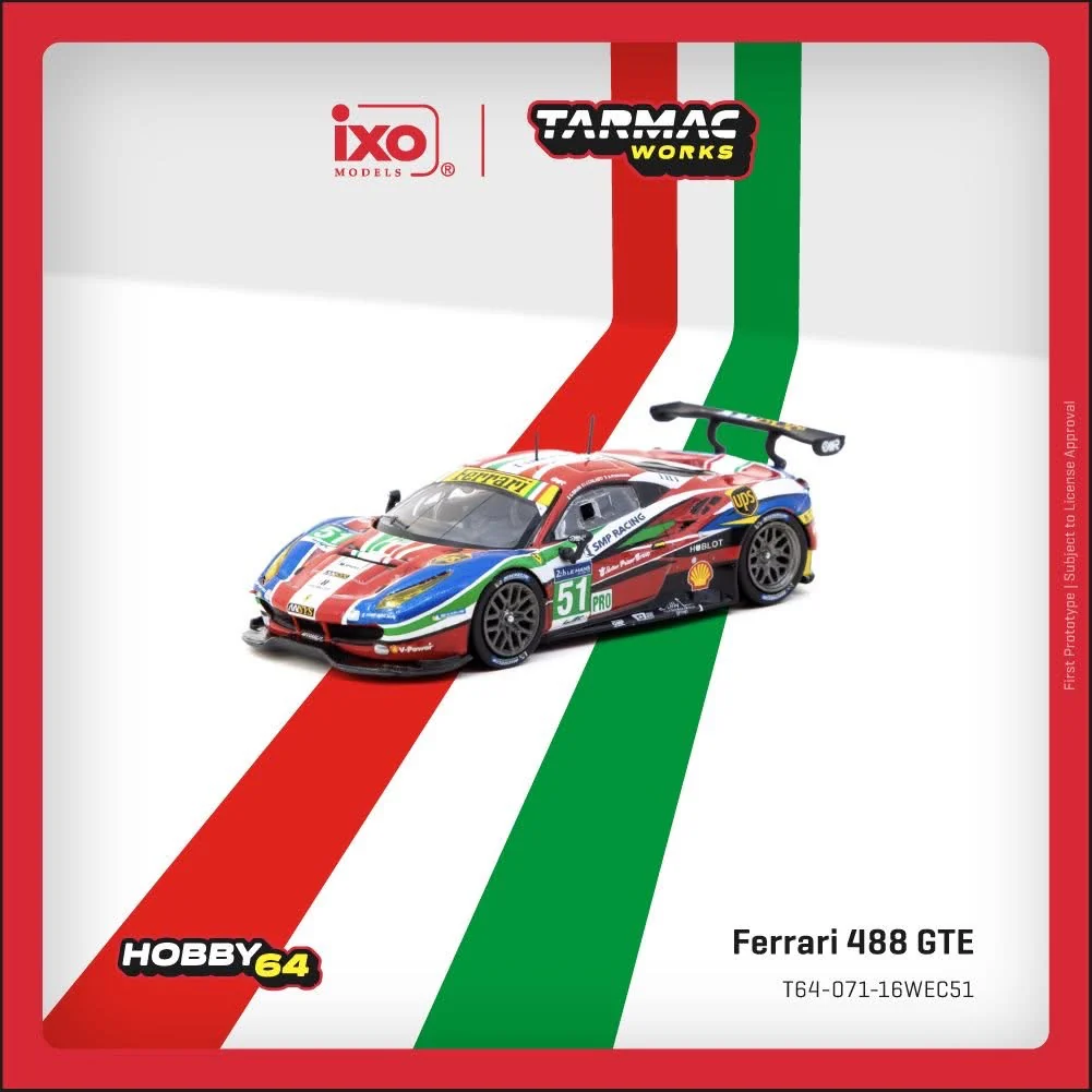 Tarmac Works Ferrari 488 GTE 24H Le Mans 2016