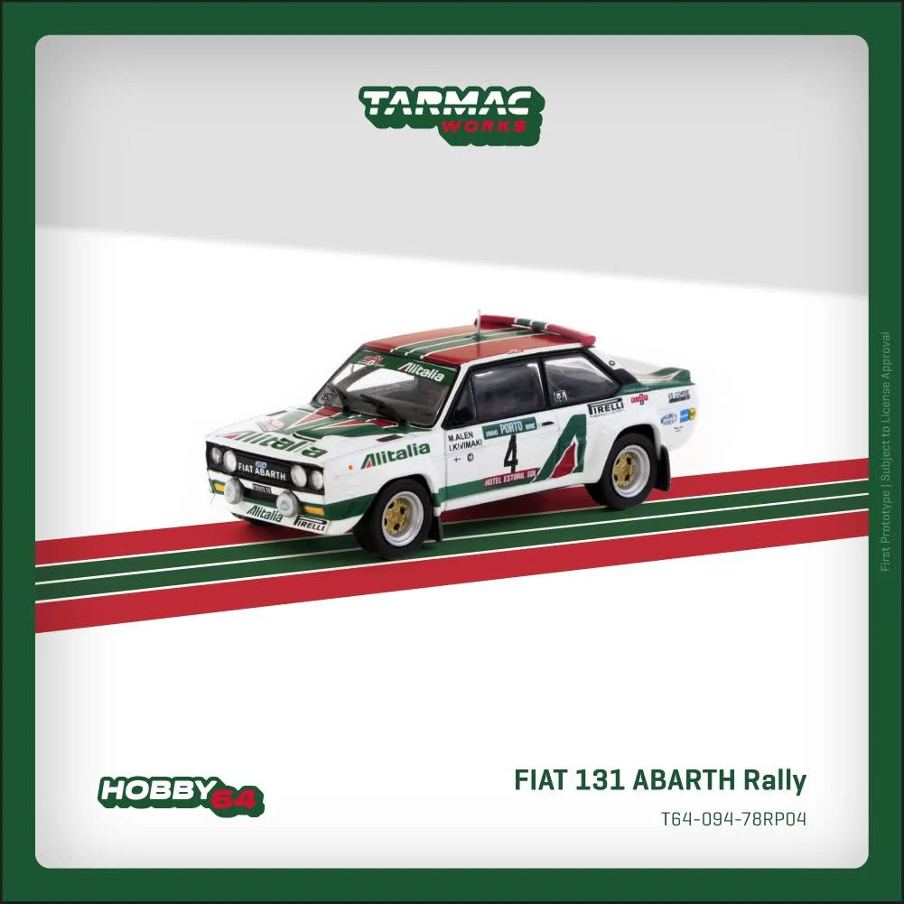 Tarmac Works Fiat 131 Abarth Rally Rallye De Portugal Porto 1978 Winner