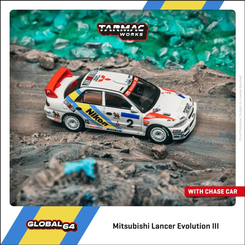 Tarmac Works Mitsubishi Lancer Evolution II Hong Kong 1995 Winner