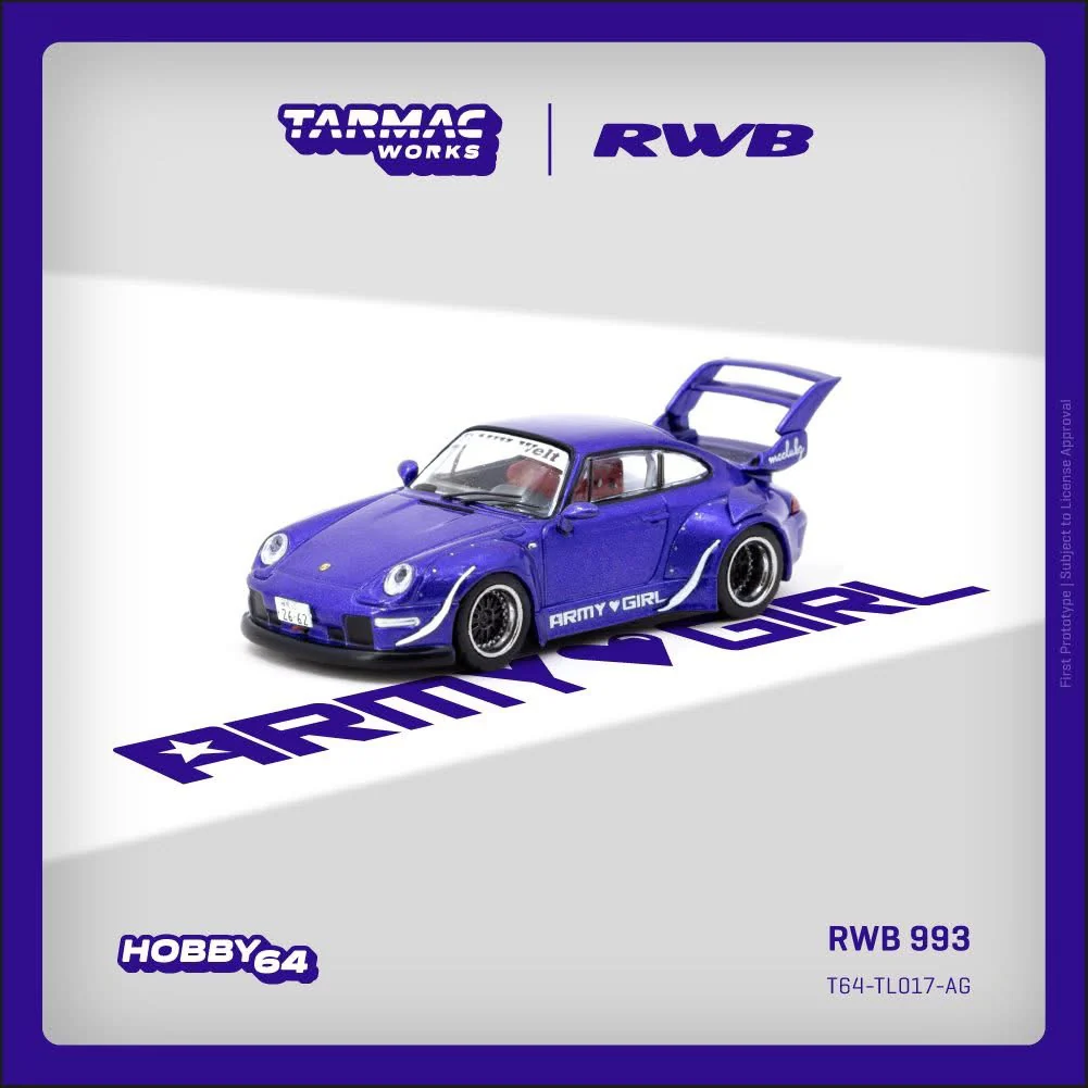 Tarmac Works Porsche 993 RWB Army Girl