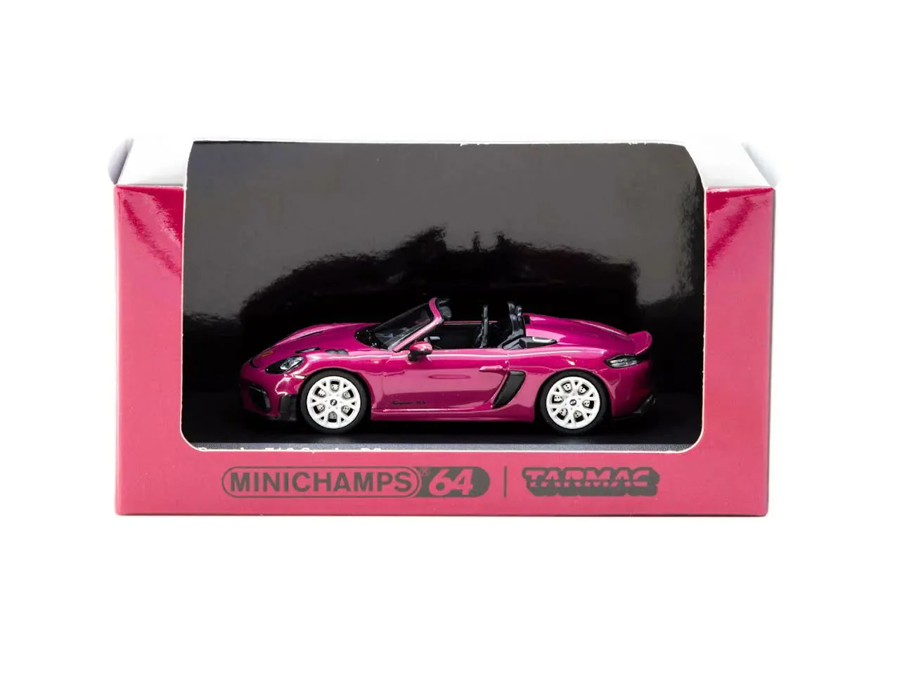 Tarmac Works x Minichamps Porsche 718 Spyder RS Ruby Star Neo