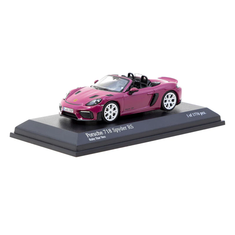 Tarmac Works x Minichamps Porsche 718 Spyder RS Ruby Star Neo - Image 2