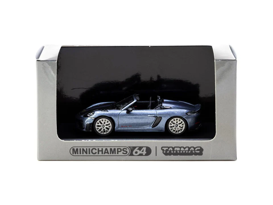 Tarmac Works x Minichamps Porsche 718 Spyder RS Vanadium Grey