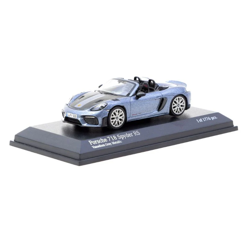 Tarmac Works x Minichamps Porsche 718 Spyder RS Vanadium Grey - Image 2
