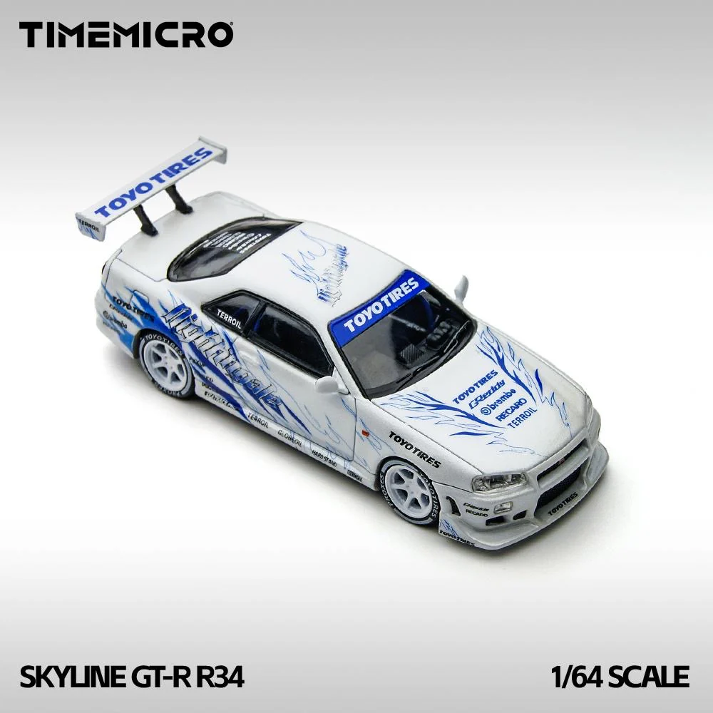 Time Micro Nissan Skyline R34 GTR White - Image 2