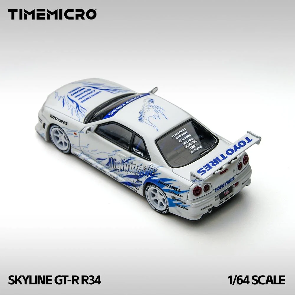 Time Micro Nissan Skyline R34 GTR White - Image 3
