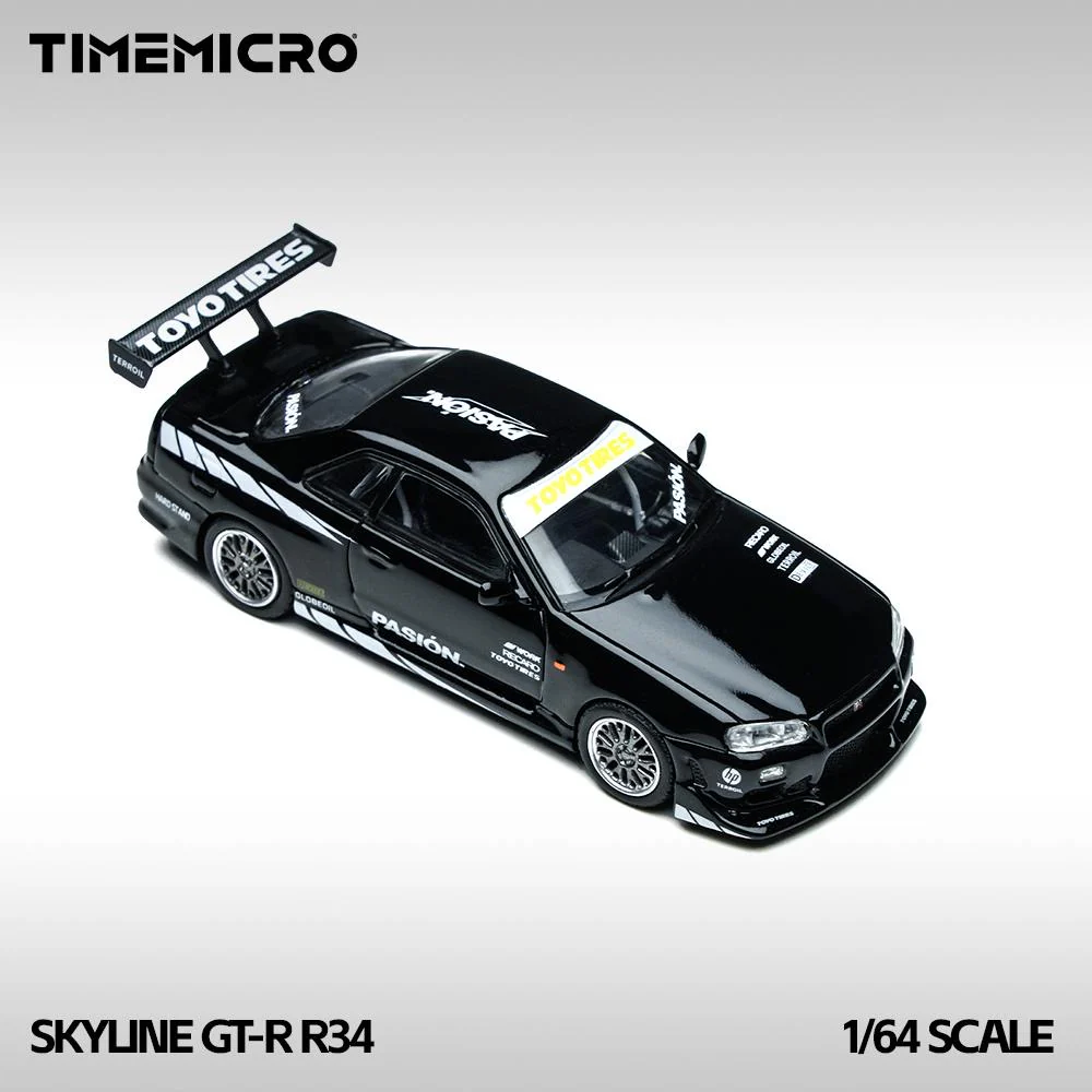 Time Micro Nissan Skyline R34 GTR Black - Image 2