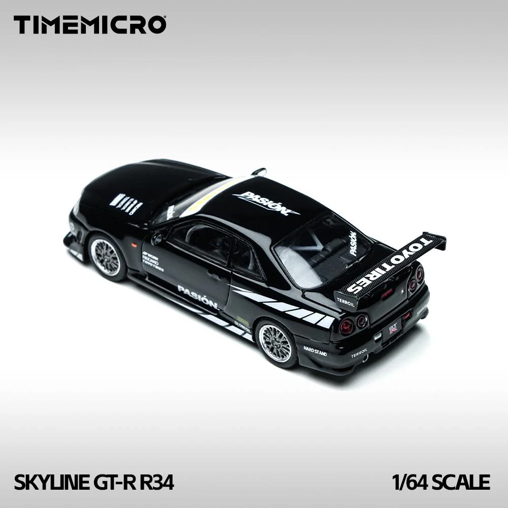 Time Micro Nissan Skyline R34 GTR Black - Image 3