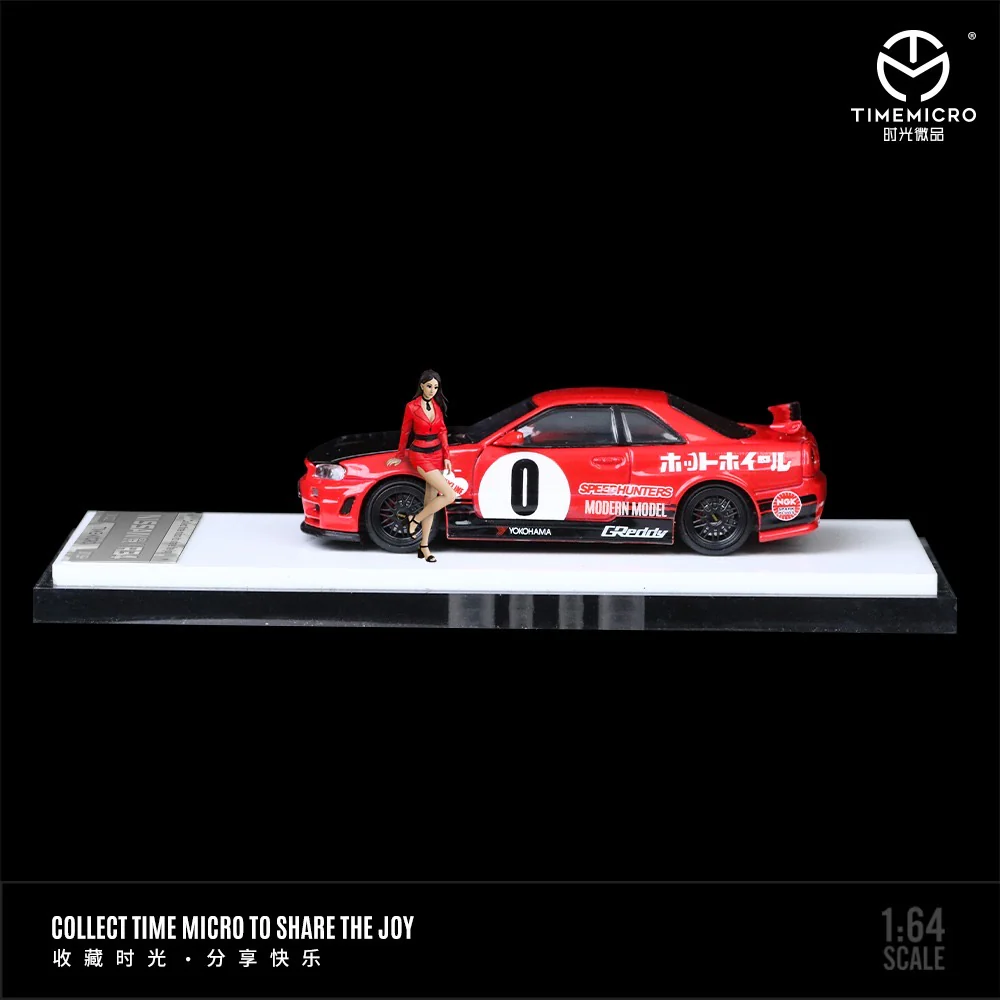 Time Micro Nissan Skyline R34 GTR With Figure - Image 2