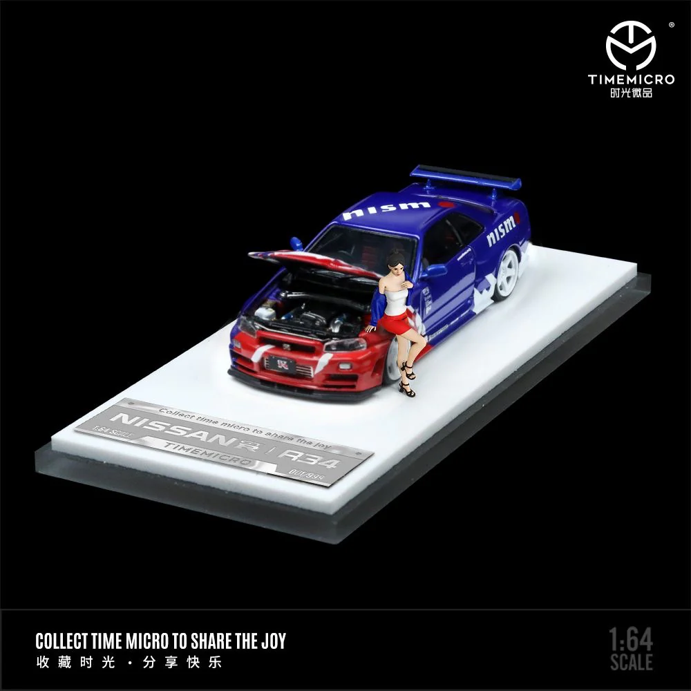 Time Micro Nissan Skyline R34 GTR Z Tune Nismo With Figure