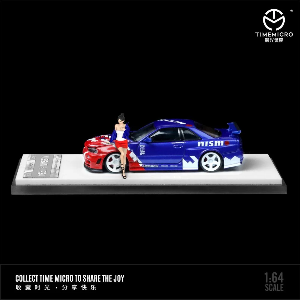 Time Micro Nissan Skyline R34 GTR Z Tune Nismo With Figure - Image 2