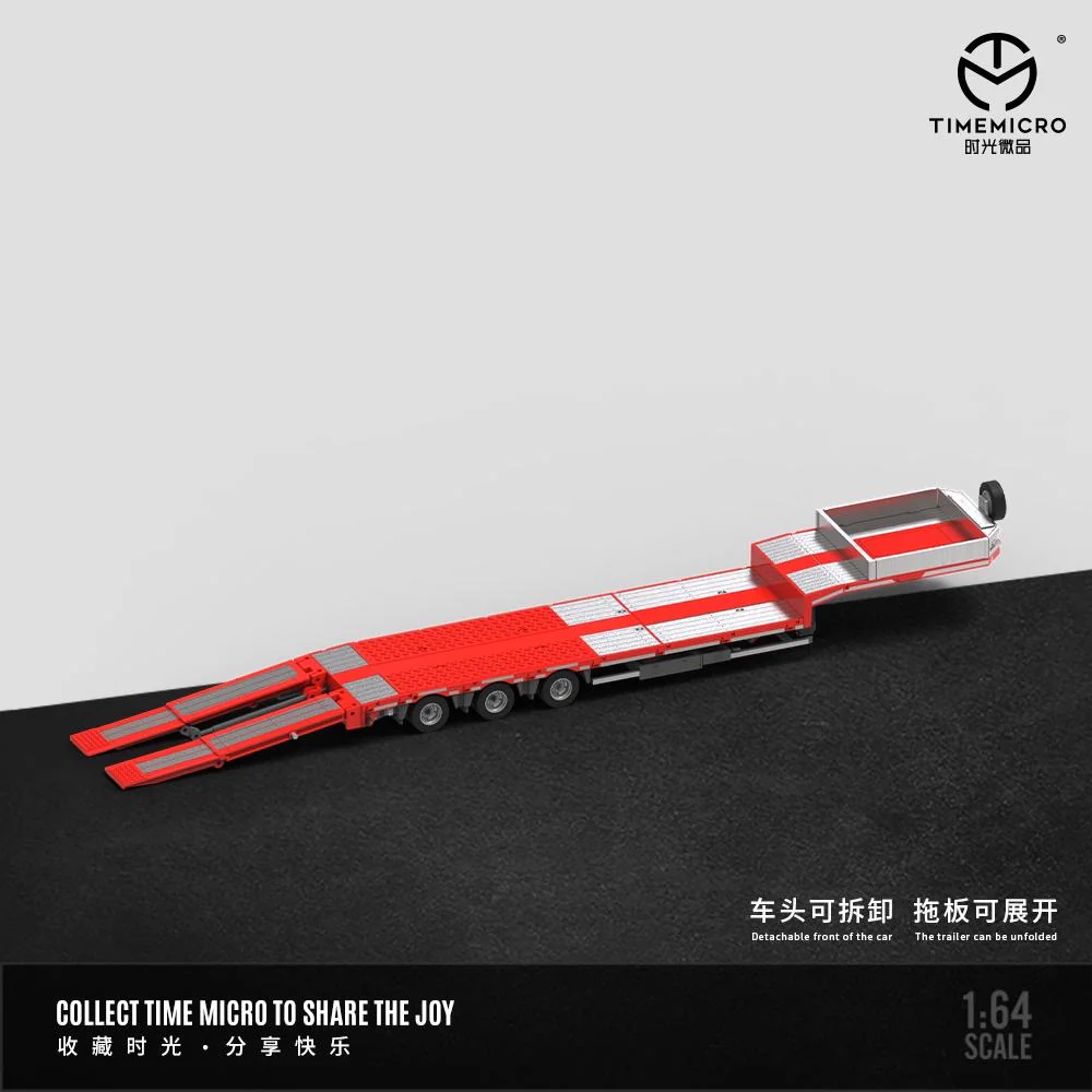 Time Micro Scania Truck & Flatbed Trailer Black - Image 2