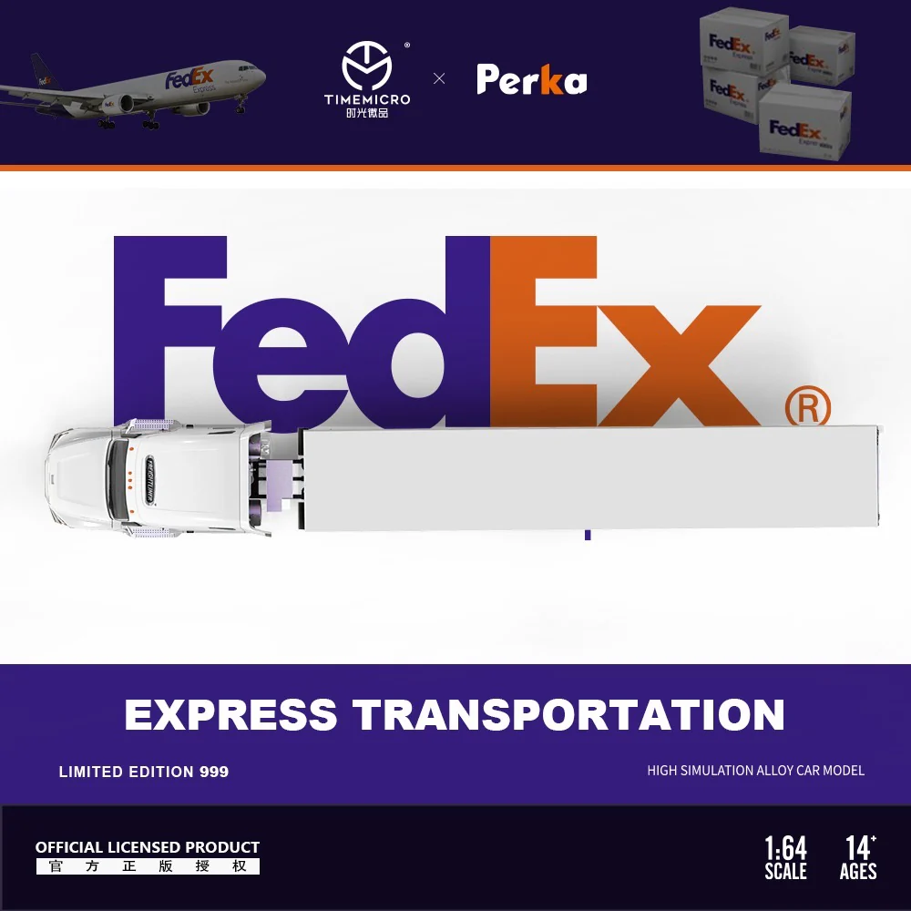 Time Micro x Perka Freightliner Truck & Trailer Fed Ex - Image 3