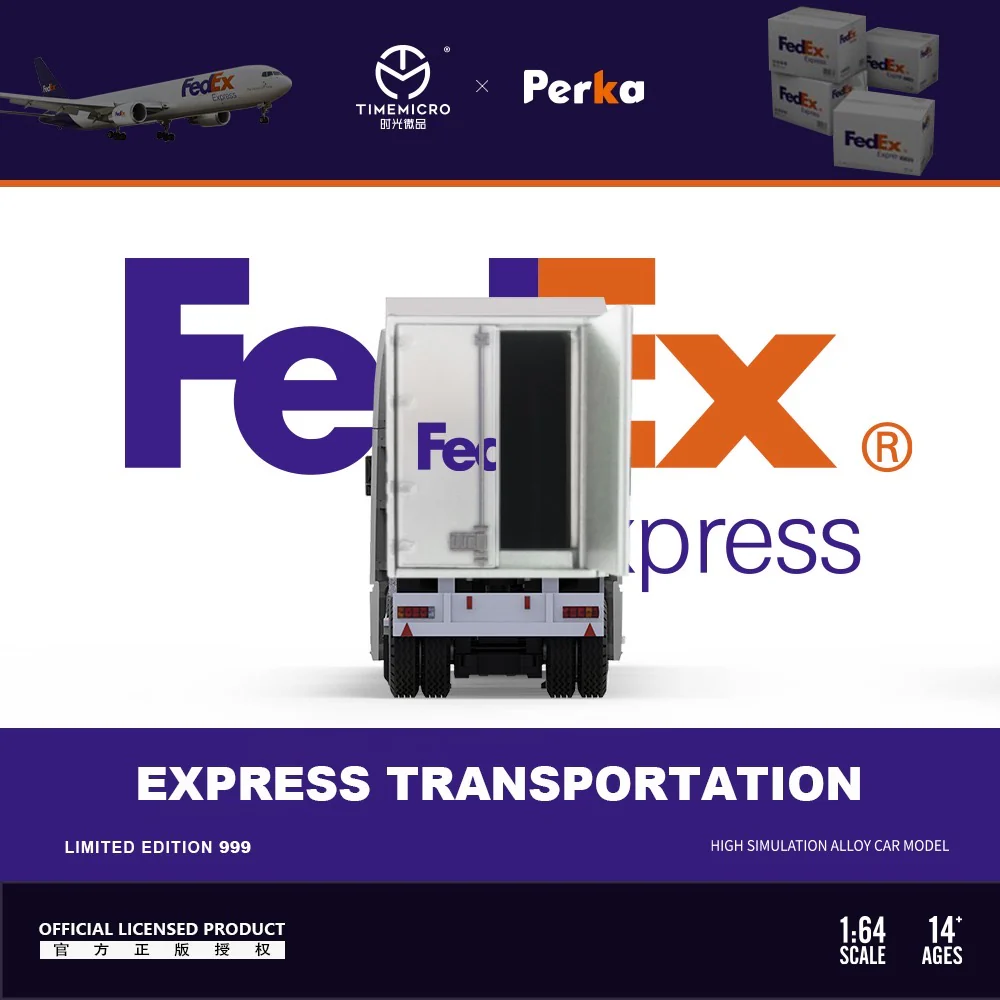 Time Micro x Perka Freightliner Truck & Trailer Fed Ex - Image 4