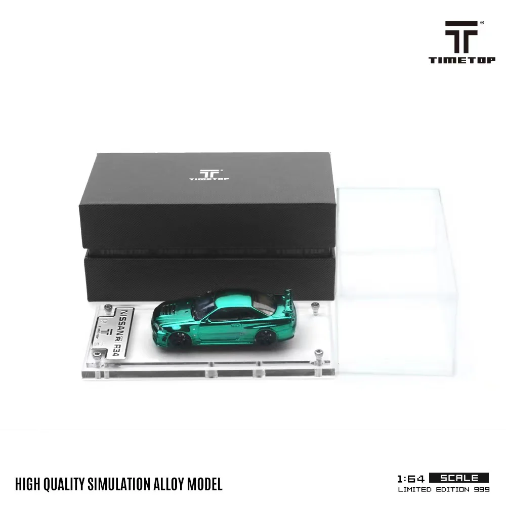 Time Top Nissan Skyline R34 GTR Green Carbon Luxury Edition - Image 2