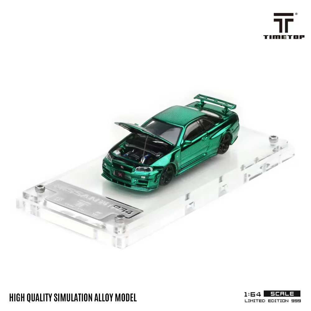 Time Top Nissan Skyline R34 GTR Green Carbon Luxury Edition - Image 3