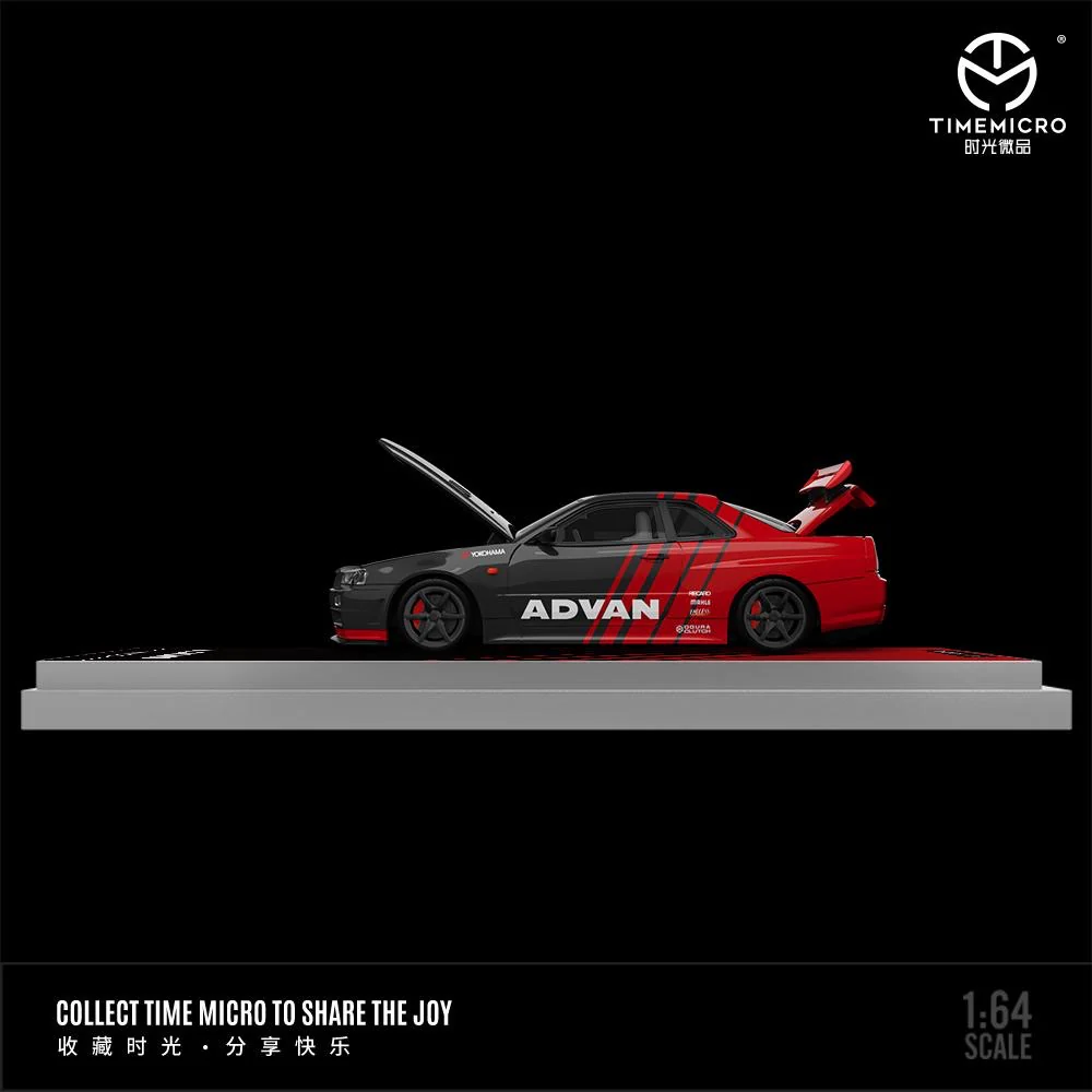 Timemicro Advan Set H300 Flatbed Nissan Skyline R34 GTR & Figure - Image 5