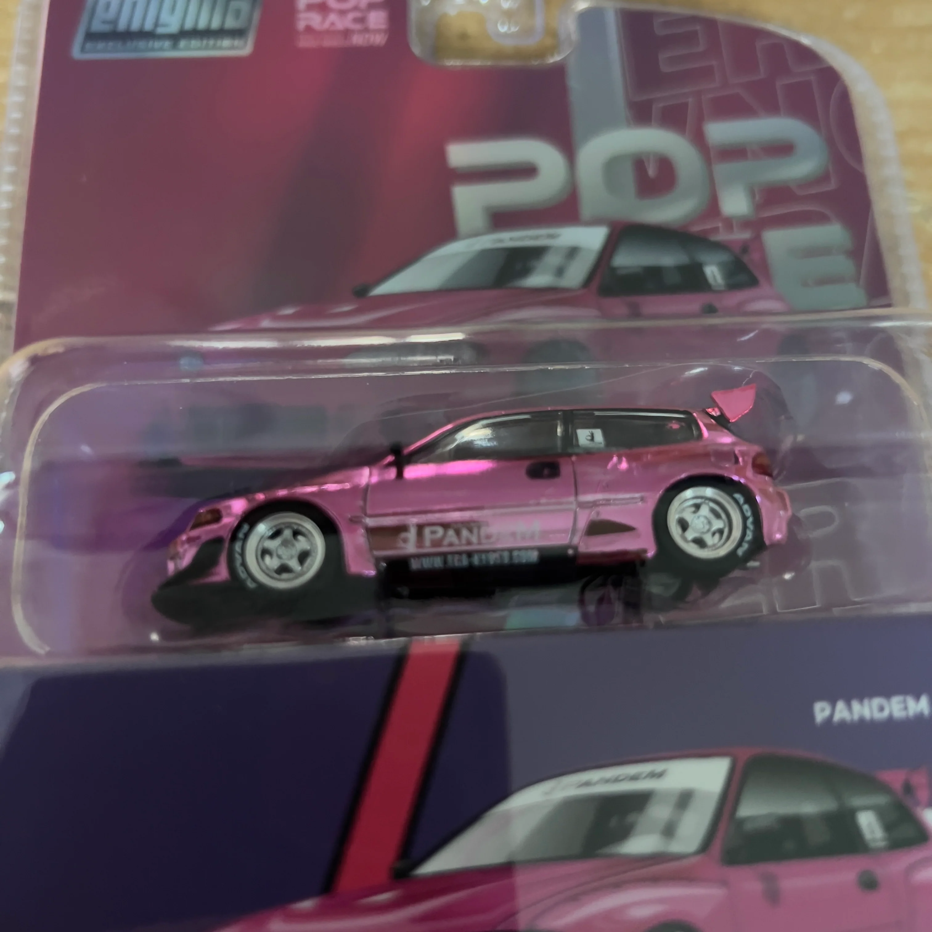 Pop Race Enigma Exclusive Pandem Honda Civic EG6 Chrome Chase - Image 2